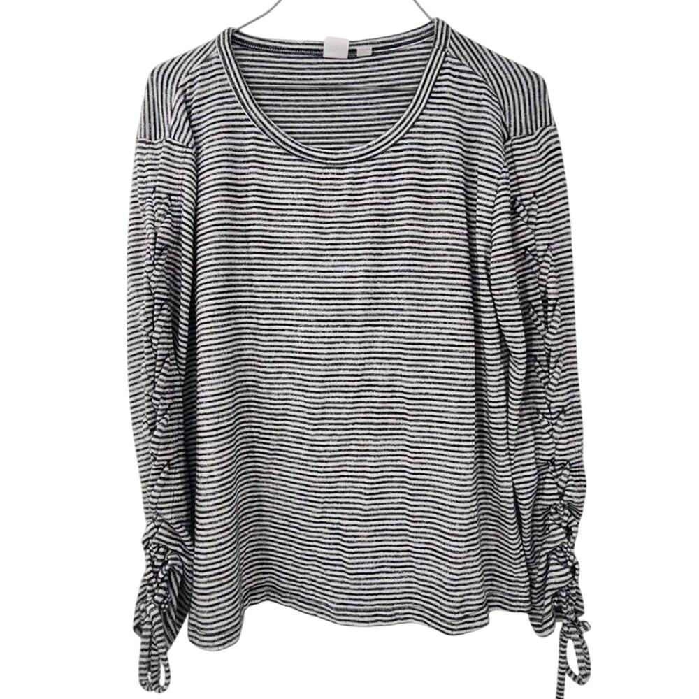 GAP Striped Long Sleeve Top Womens Petite Size Small S